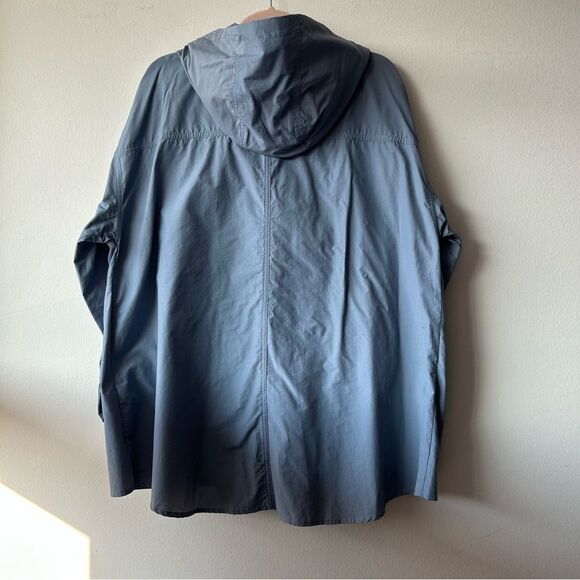 NWT EILEEN FISHER Hooded lightweight Jacket in Chambray Blue - Picture 7 of 12